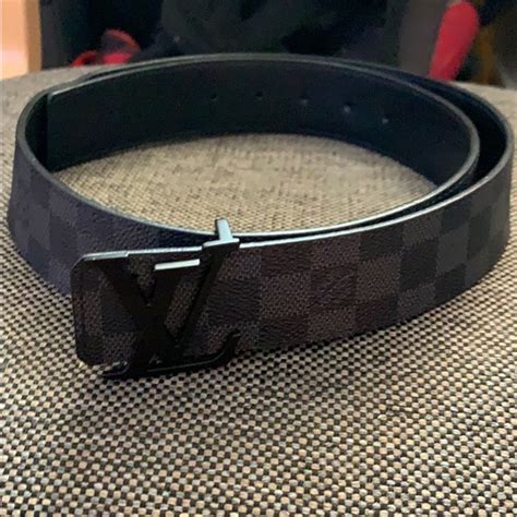 lv belt check|louis vuitton black checkered belt.